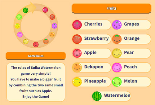 Suika Game Fruit